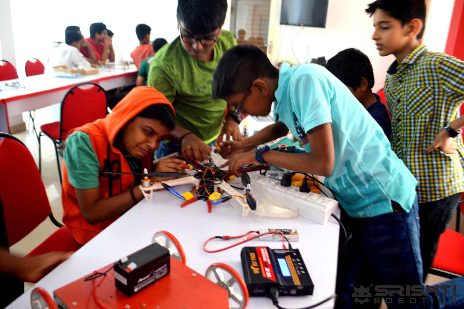 Students learning and innovating